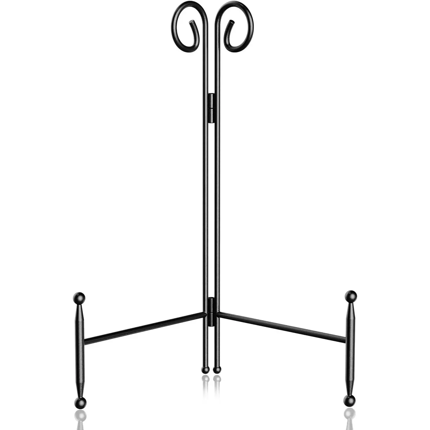 Plate Holder Display Stand, 6 Inch Decorative Plate Stands for Display, Black Iron Easel Display Stand for Picture, Book, Photo Frame and Decorative Plates