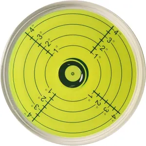 Target-shaped circular magnetic bubble level, suitable for RVs and large campers, target-shaped precision mechanic's magnetic column tool, used for leveling tables and trailers