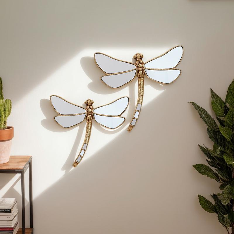 1pc Reflective Resin Dragonfly Wall Art Decor, Insect Collector's Decorative Hanging for Home & Party, Creative Insect Display, Hanging Ornaments