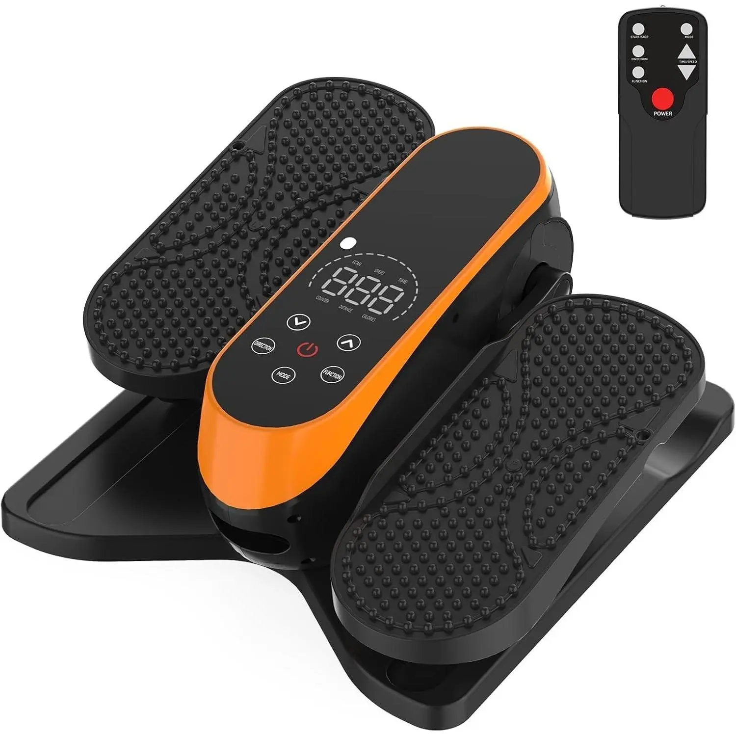 Under Desk Elliptical Machine - Quiet Motorized Leg Exerciser with Smart Remote, 12-Speed Manual & 3 Auto Programs LCD Display & Bidirectional Motion for Home/Office