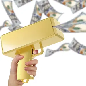 Metallic Handheld Spray Prop with 240 Decorative Cards – Fun Game Toy for Parties, Holidays, Weddings and Birthday Events