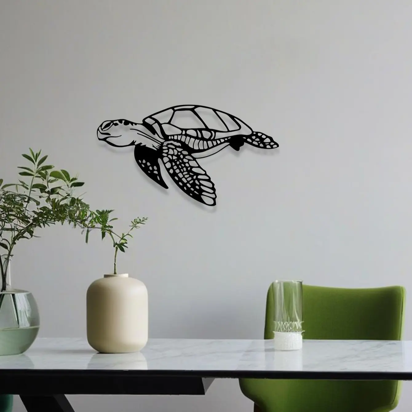Fashion Metal Turtle Wall Art Decor, Aesthetic Wall Decor, Decorative Artwork, Modern Home Decor, Coastal Home Decoration, Wall Picture Decor, Ocean Inspired Design, Turtle Designs, for Beach Theme Bedroom & Ocean Lovers, Ideal Holiday Gift Idea