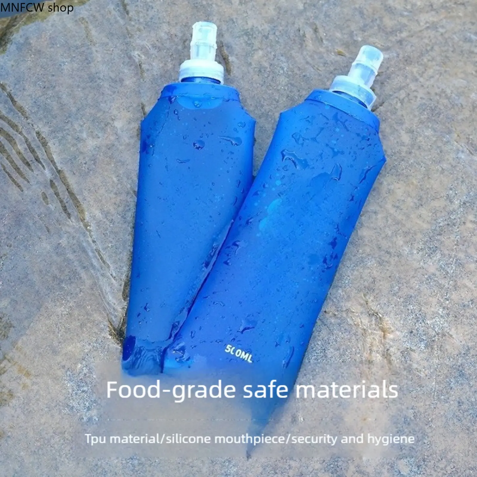 Portable Compact Soft Water Flask - Lightweight Collapsible Hydration Bag for Running, Hiking