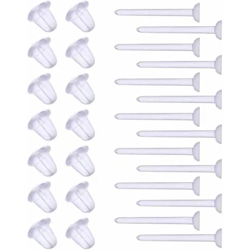 Clear Earrings for /Work,Plastic Earrings for  100 Pairs
