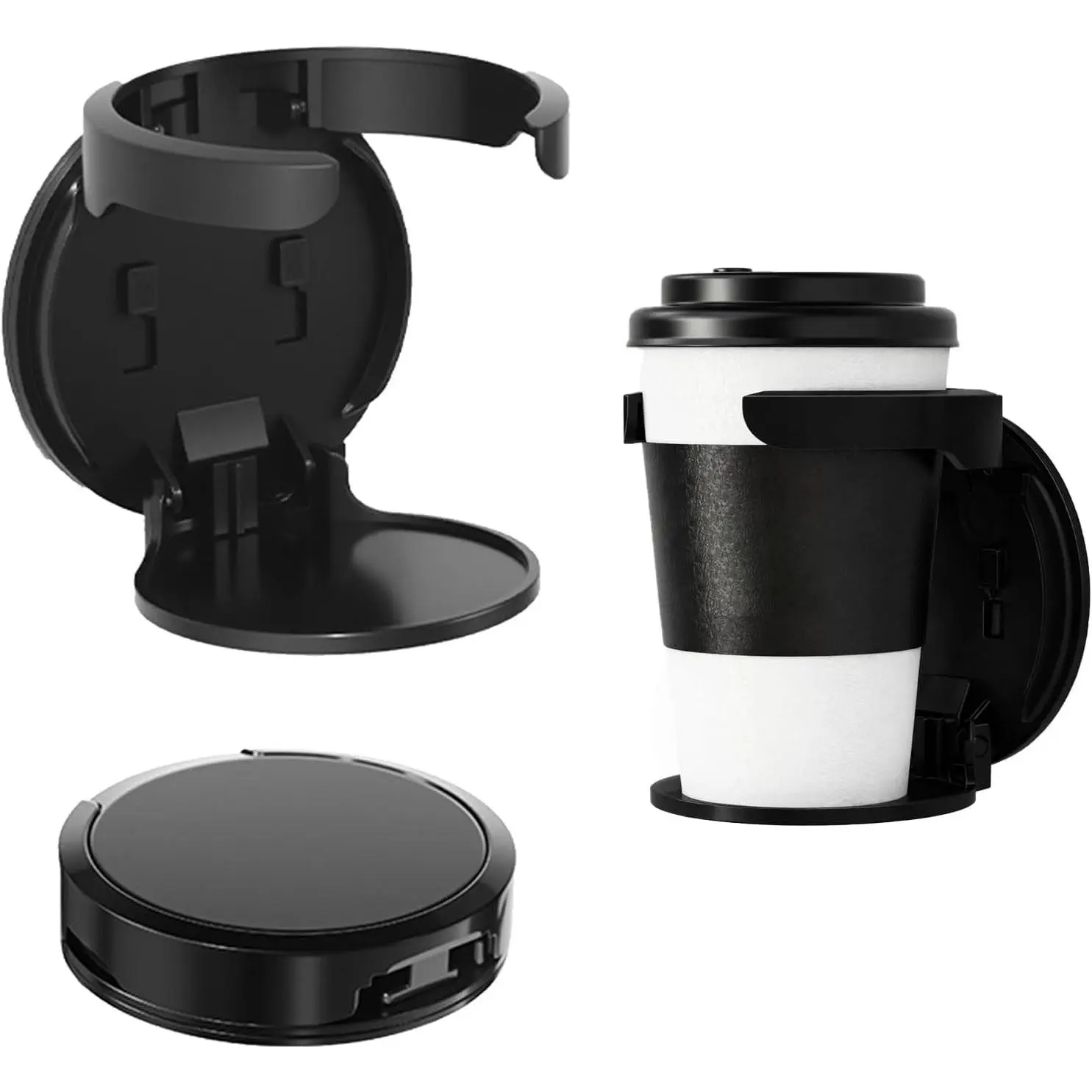 Shower Beer Holder Foldable Wall Mount Cup Holder for Cans Drinks Bathroom | Foldable Space-Saving, Strong Adhesive Mount, Multi-Use Storage