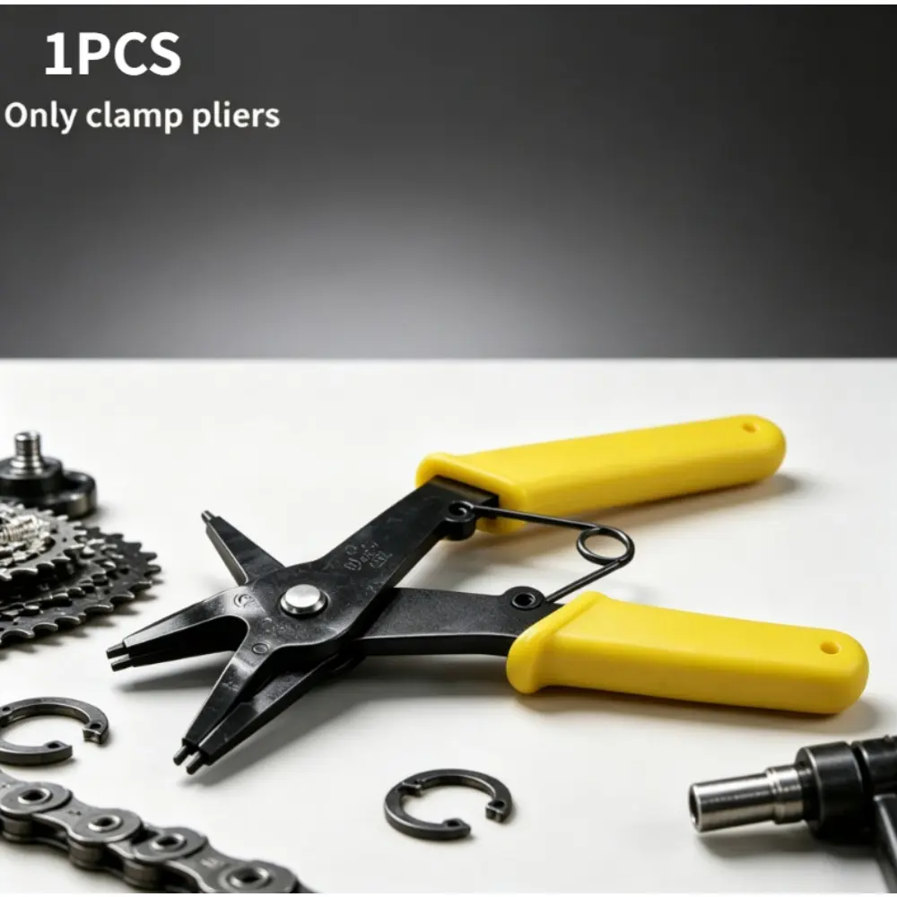 Two-in-One Dual-Purpose Snap Ring Pliers for Shaft and Hole Retaining Rings - Specialized for Mechanical Equipment and Automotive Repair Disassembly