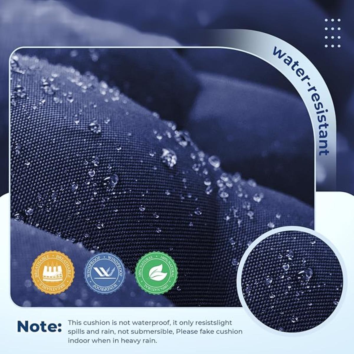 DANGHOOGY Egg Chair Cushion, Waterproof Outdoor Egg Replacement Cushions, Patio Chair Cushions for Outdoor Funiture, Thickened Hanging Chair Cushion, 35x47x7 Inches (Navy)