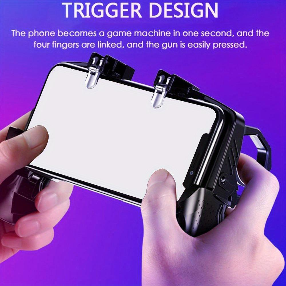 Mobile Game Controller with High Sensitivity Joystick and Triggers for iOS & Android, Ergonomic Design