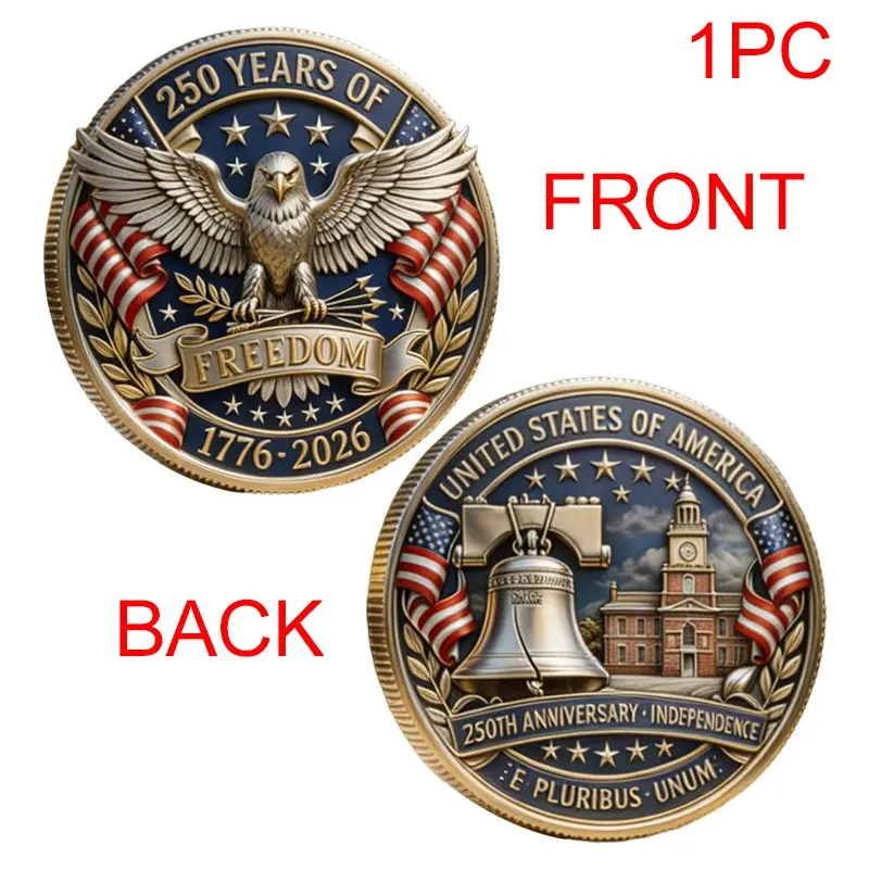250th Anniversary Commemorative Coin, Collectible Numismatic Item, Ideal Gift for History Enthusiasts, Unique Keepsake
