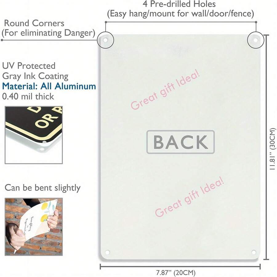 Vintage Metal Sign – "You Can’t Make Everyone Happy, You’re Not Taco" – Inspirational Wall Art for Office, Kitchen, Bar, Cafe, Garage – Female Friendship Birthday Decoration – Aluminum 8x12 Inch