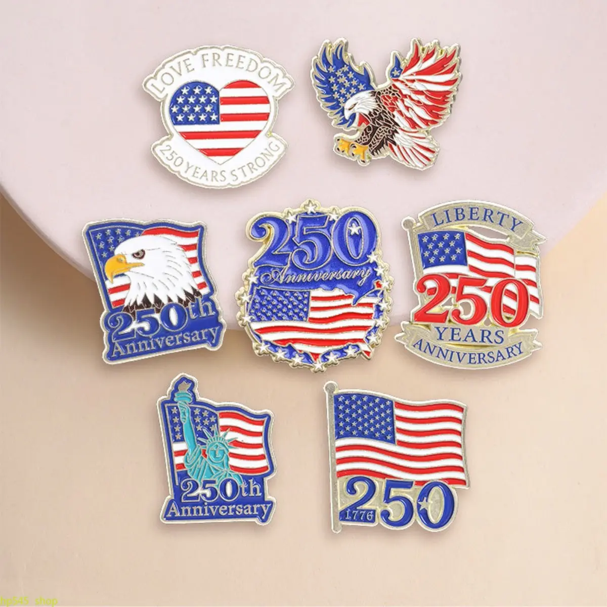 US Pride 250th Anniversary Eagle Flag Brooch - Versatile Decorative Badge Accessory for 4th Of July Party Outfits, Clothes, Jackets (Excluded for Males), Us Pride / Nation Pride homedecor