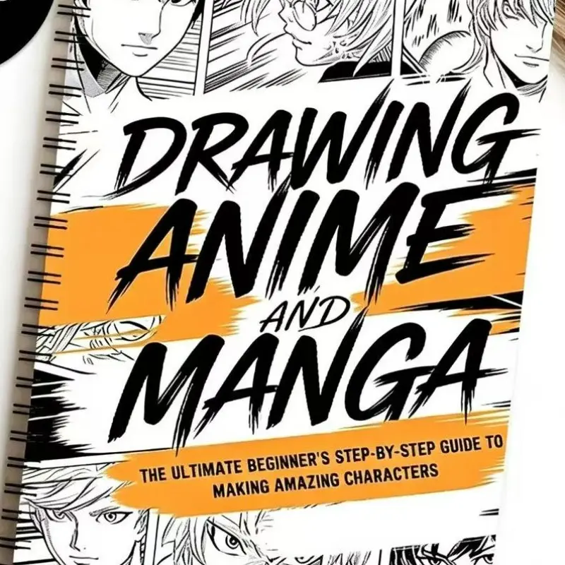 Anime Manga Drawing Workbook, Illustration Easy Step-By-Step Character Tutorial Techniques, Perfect for New Artists, Learn to Draw Anime Characters