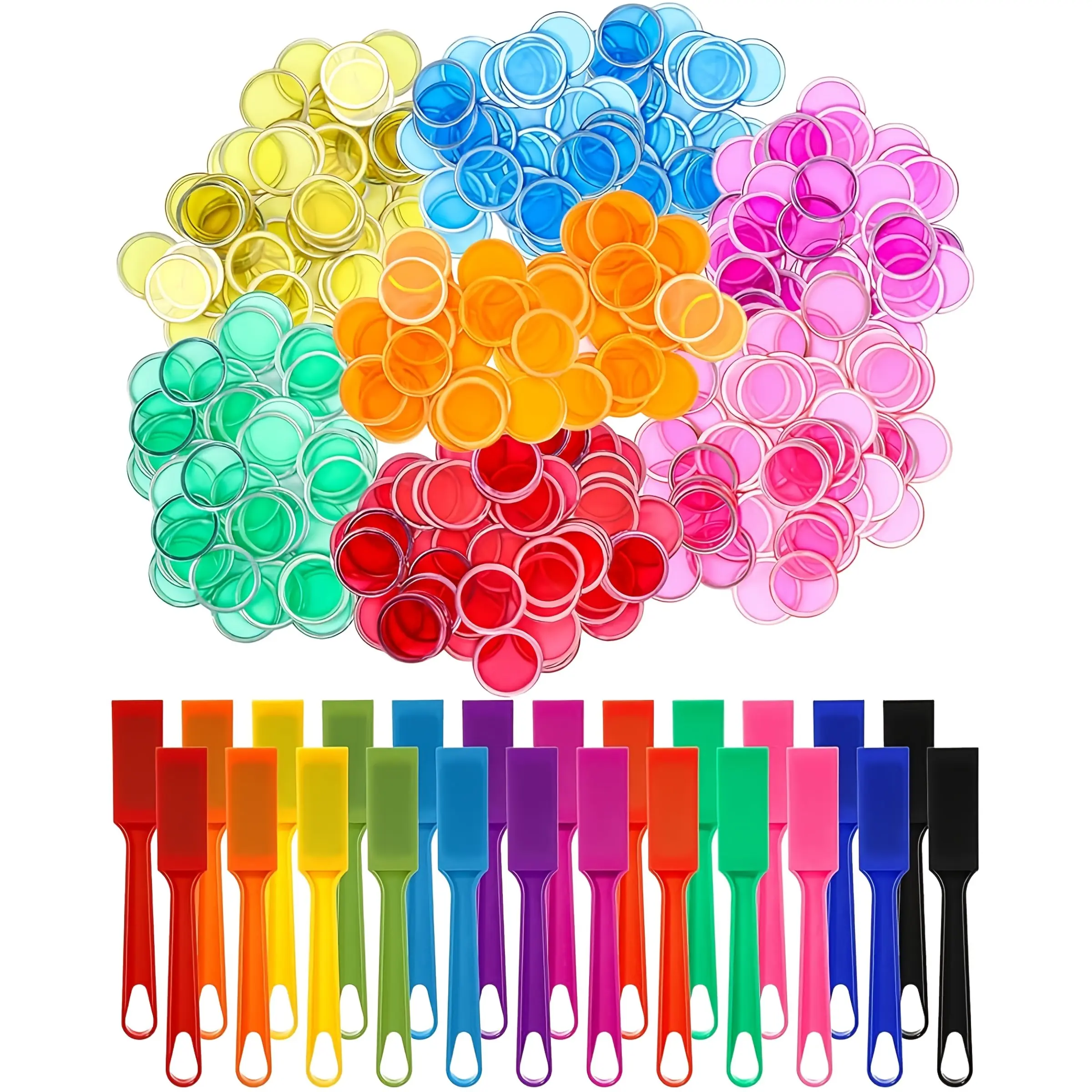 2026 New 324-Piece Bingo Game Set, Includes 24 Sticks & 300 Random Color Balls, Perfect for Parties, Family Gatherings, Festivals
