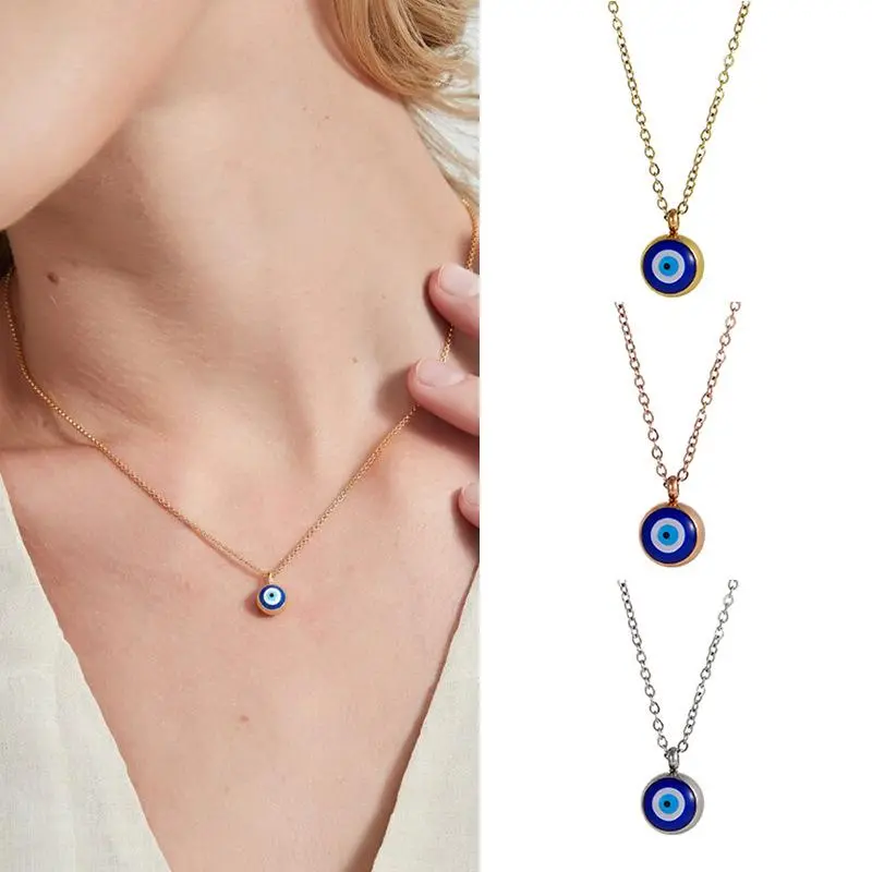 Gold Plated Hamsa Hand Necklace with Turquoise Evil Eye - Unisex Minimalist Wardrobe Jewelry, Metal Coating Lucky Charm, Meaningful Gifts for Daily Wear, Evil Eye Element Necklaces, Elegant, Sculpted Eye Pendant Necklaces, Turquoise Gemstone Necklaces
