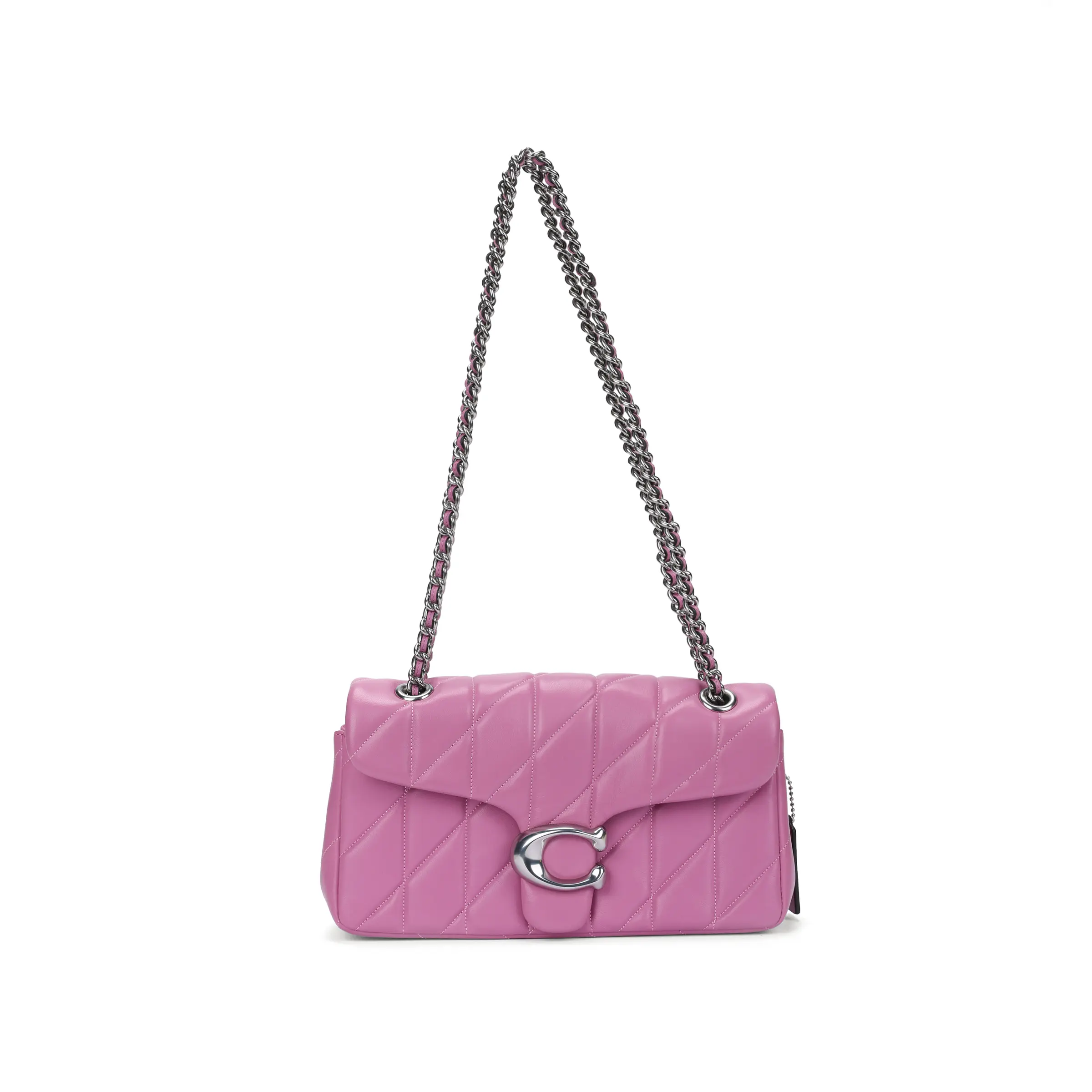 COACH Tabby 26 Crossbody Bag for Women – Nappa Leather, Logo-Embossed, Pink