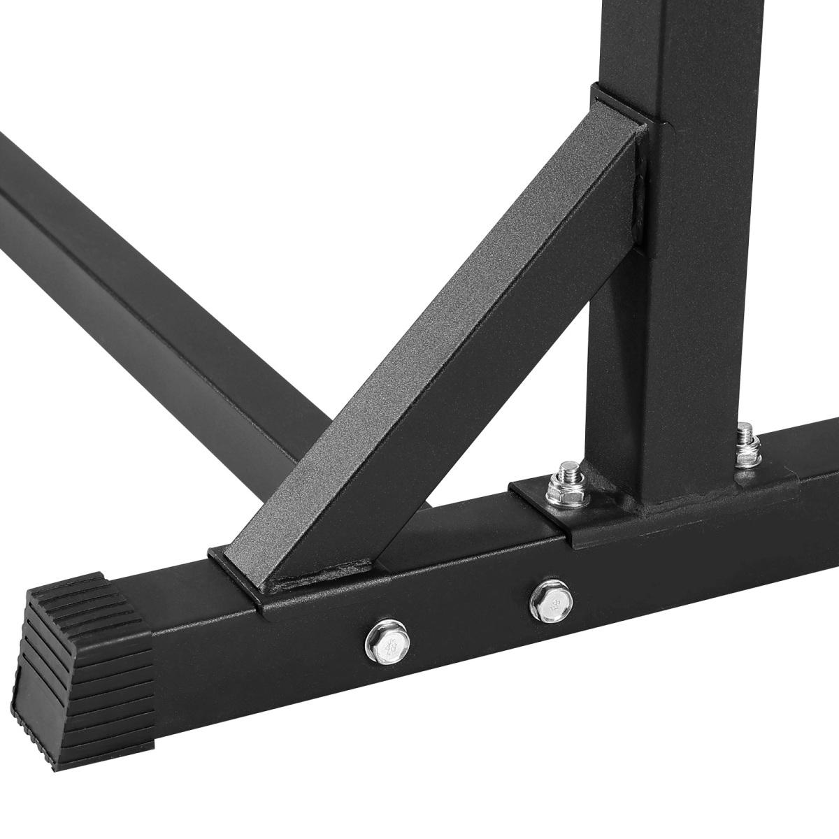 [Fahuac] Dip Bar 800 lbs Capacity, Heavy Duty Dip Stand Station with Adjustable Height 37"-49", Foam Padded Non-Slip Handles, Parallel Bars for Strength Training Home Gym