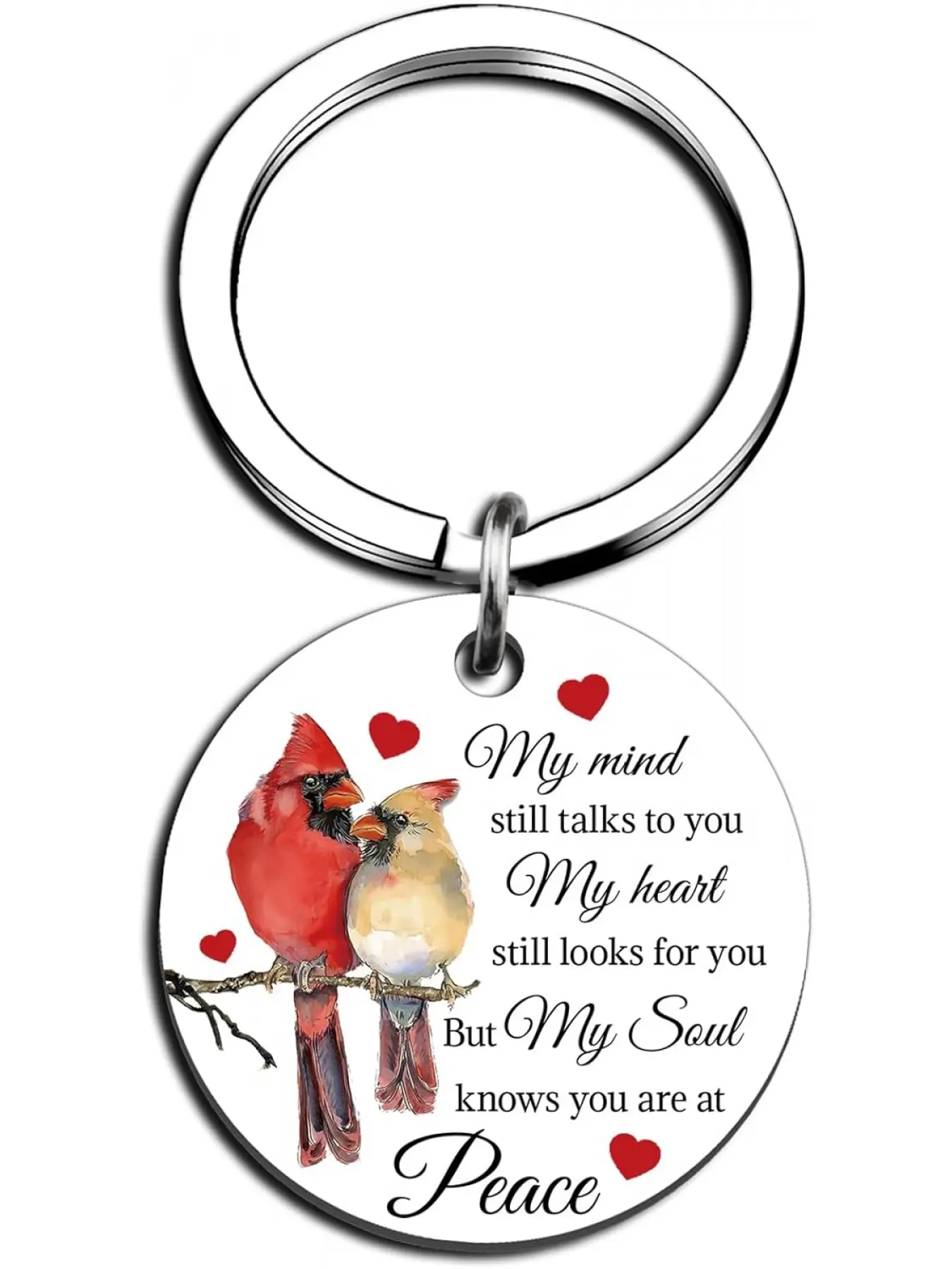 Cardinal Keychain Sympathy Gifts for Loss of Loved One Grief Bereavement Gift for Loss of Father Mother Daughter Son Memorial Present