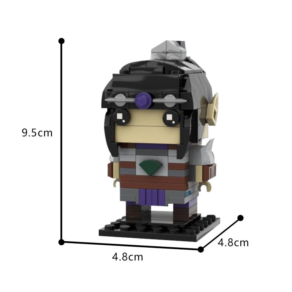 MOC Building Blocks Kit Cartoon Figures Characters Bricksheadz Collection Bricks Model Horror Movie Characters Assemble Toy Gift popular