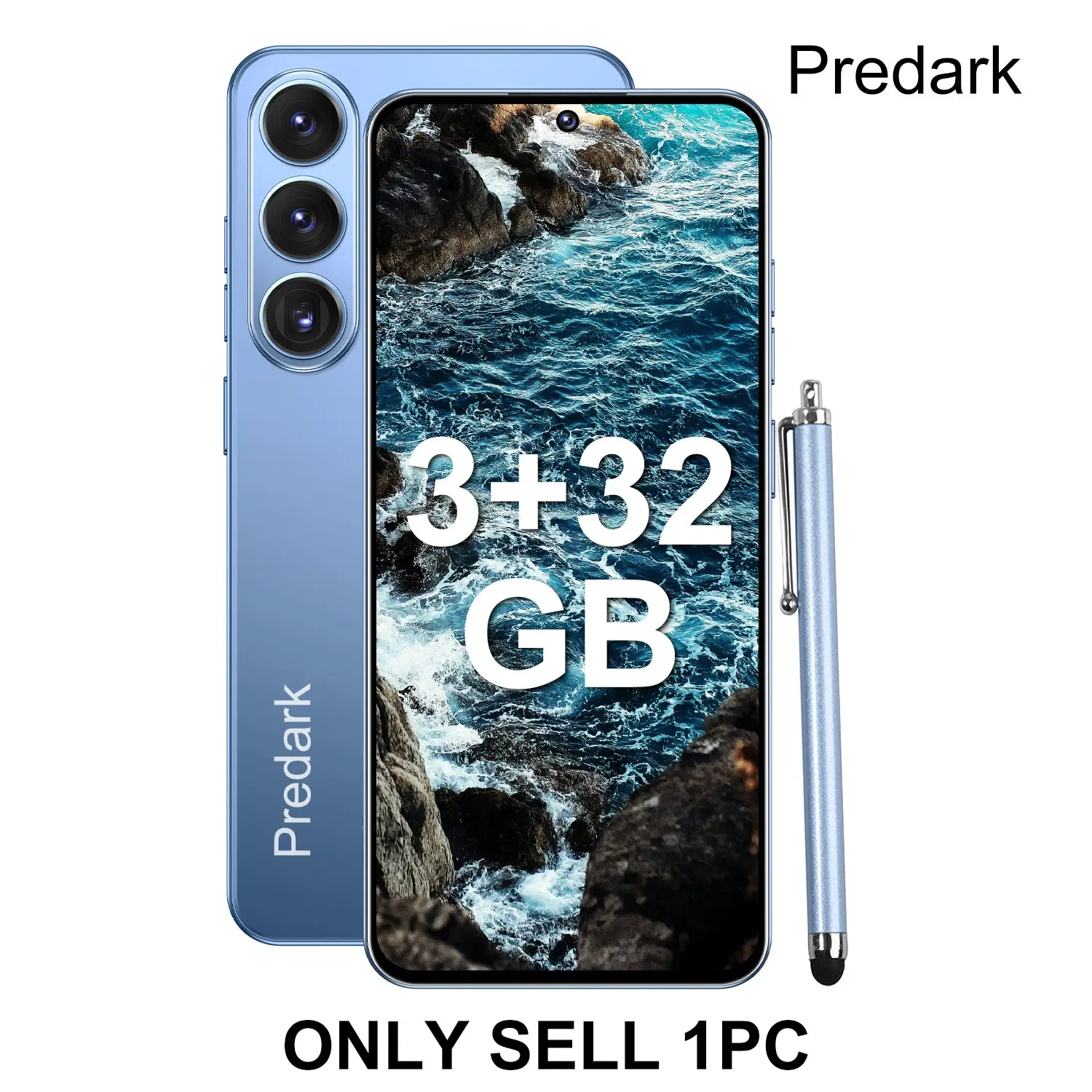 Predark S25 Max Smartphone, 6.56-Inch Screen, G85 Octa-Core, 3+32GB RAM, Dual Camera, 3200mah Battery, Android 12, 4g Dual Sim