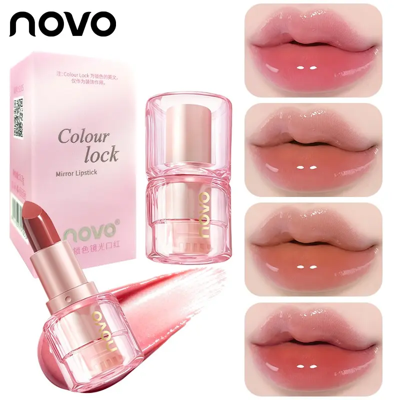 Glossy Mirror Lipstick, Hydrating Moisturizing Lip Glaze, Plump Glassy Lips, Lightweight Colorful Lip Gloss, Long-Lasting, And Non-Transferable, Exquisite Design, Suitable For All Skin Types, Perfect For Halloween Christmas Valentine'S Day Gift
