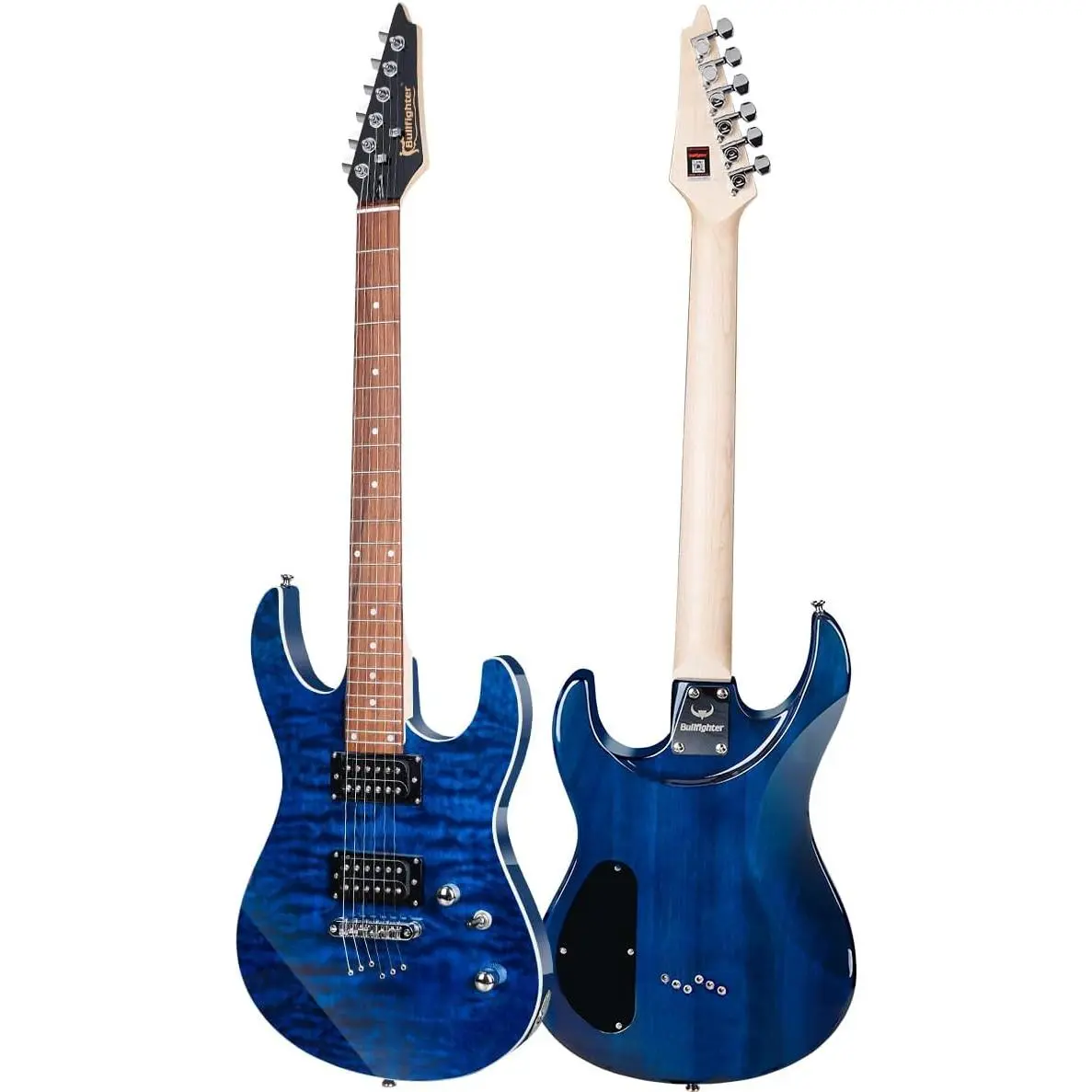 Bullfighter 39-Inch Full Size Electric Guitar Kit for Adults, Includes 6 Extra Strings, Picks, Gig Bag, Shoulder Strap, Cable (D170)