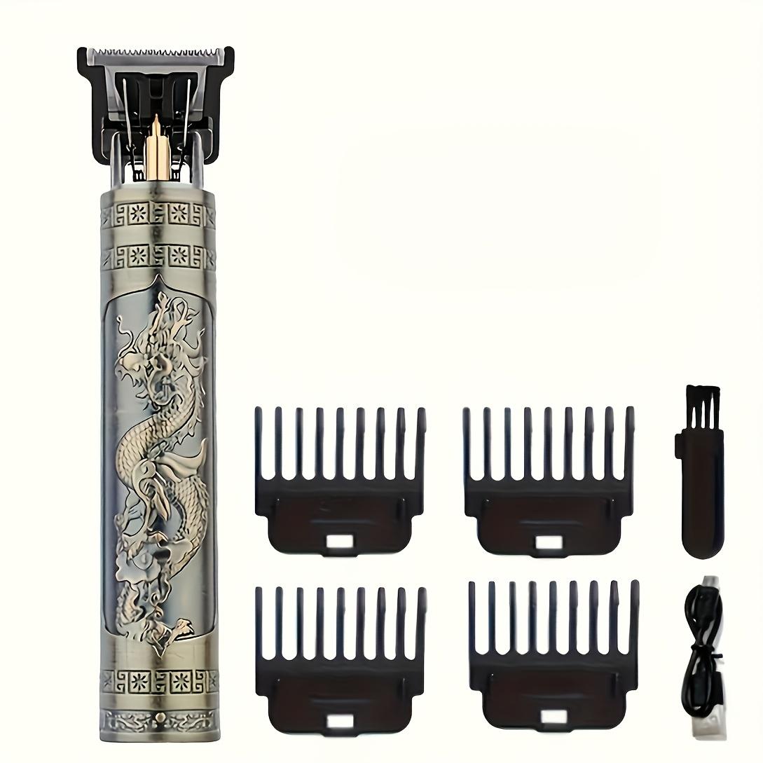 [Perfect Styling Tool] Men's Hair Clipper And Beard Trimmer Professional Set, Practical And Portable With Strong Endurance To Help You Create A Perfect Look For A Long Time!(All Metal Body, Metal Head, Gold, Black, Bronze)