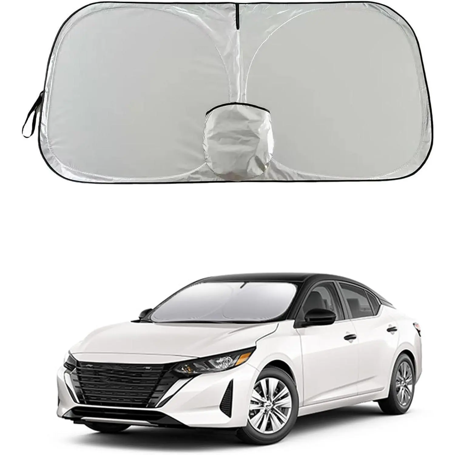 Sentra Versa Frontier Dedicated Windshield Sun Shade, Sunshade Windshield Visor for  Sentra 2007-2025, Versa 2012-2025.