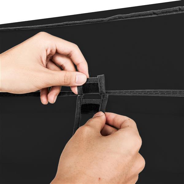 [Bellemave] Portable Clothes Closet Wardrobe Storage Organizer with Non-Woven Fabric Quick and Easy to Assemble Extra Strong and Durable Black