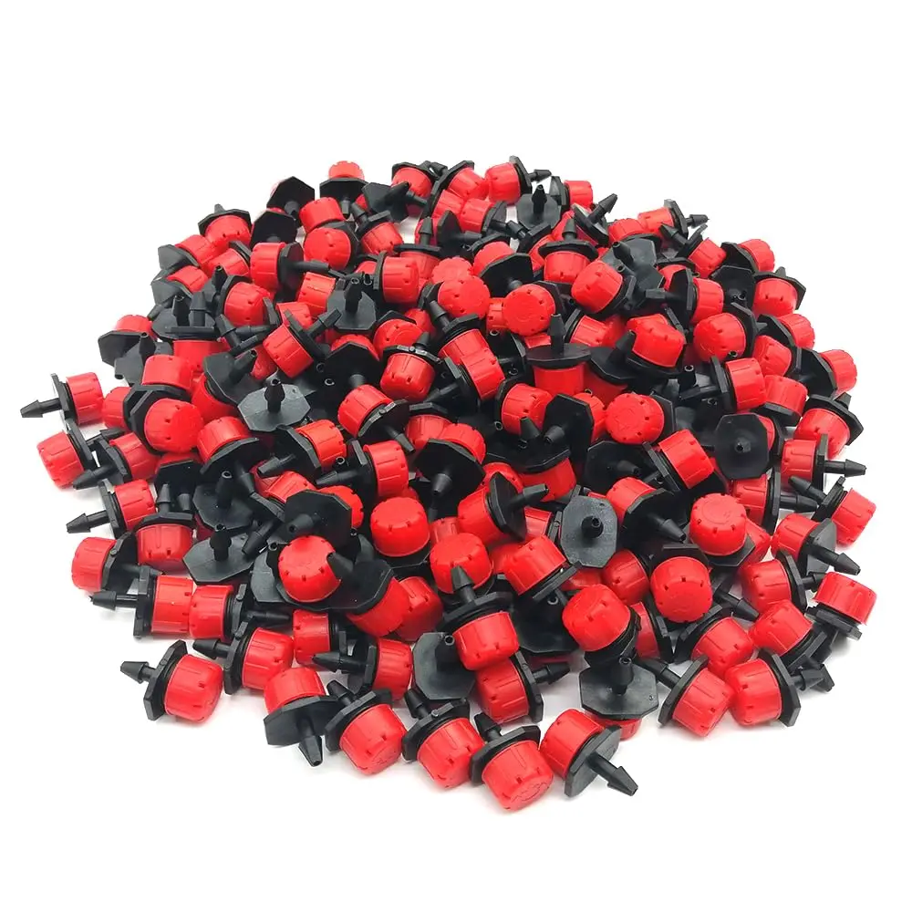 100 count 1/4 Inch Irrigation Drippers Sprinklers | 360  Adjustable Emitters Drip for Watering System