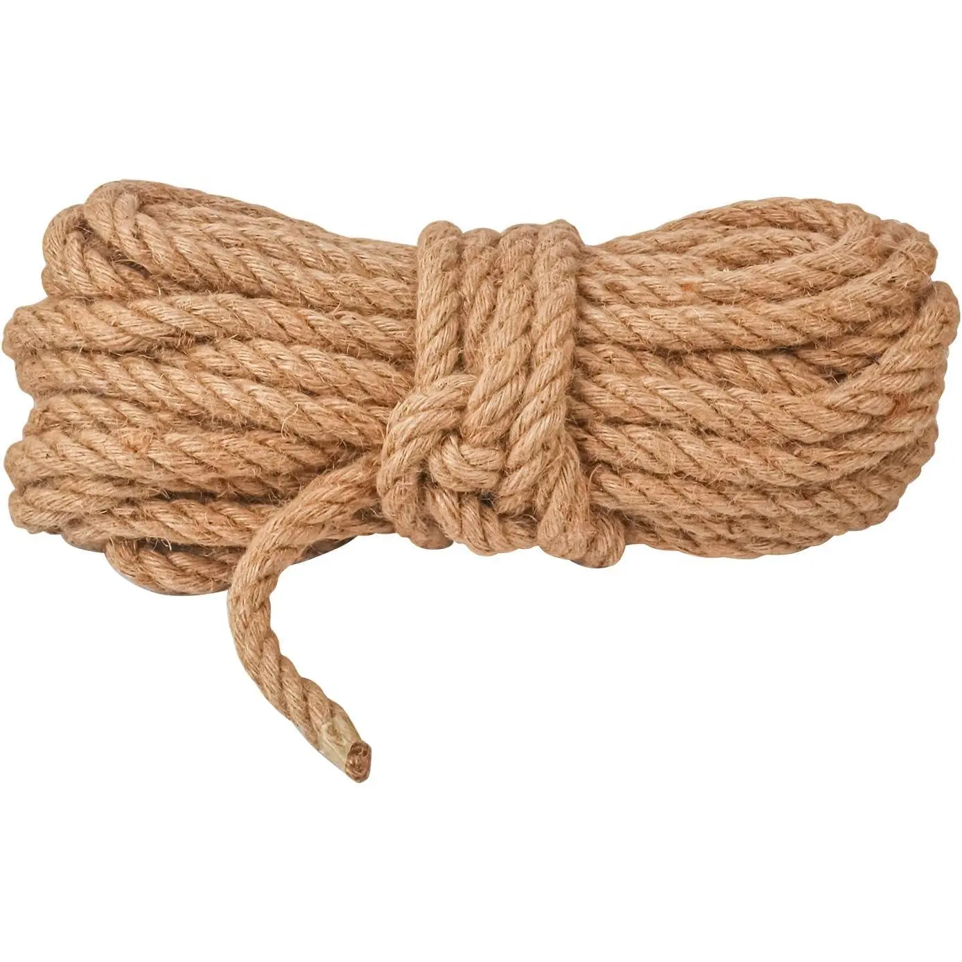 3/4 inch  Rope, 82  Twisted Manila Rope for  Posts, Camping, Garden, Crafts, DIY Projects