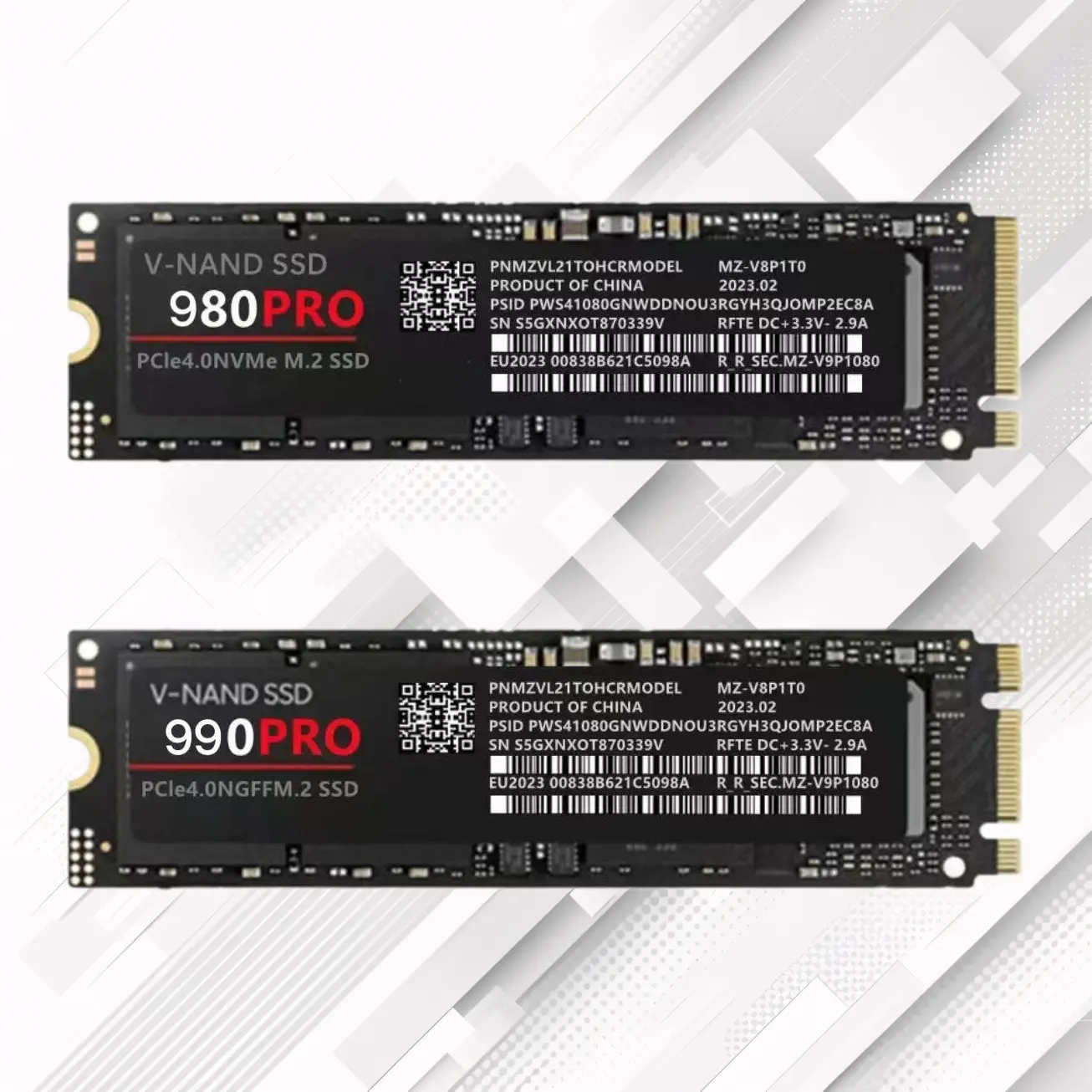 990PRO & 980 NGFF M.2 SATA3.0 Internal SSD - 2TB, 4TB & Above High-Speed Storage Expansion Upgrade Drive for Desktops, Laptops (8*2.2cm)