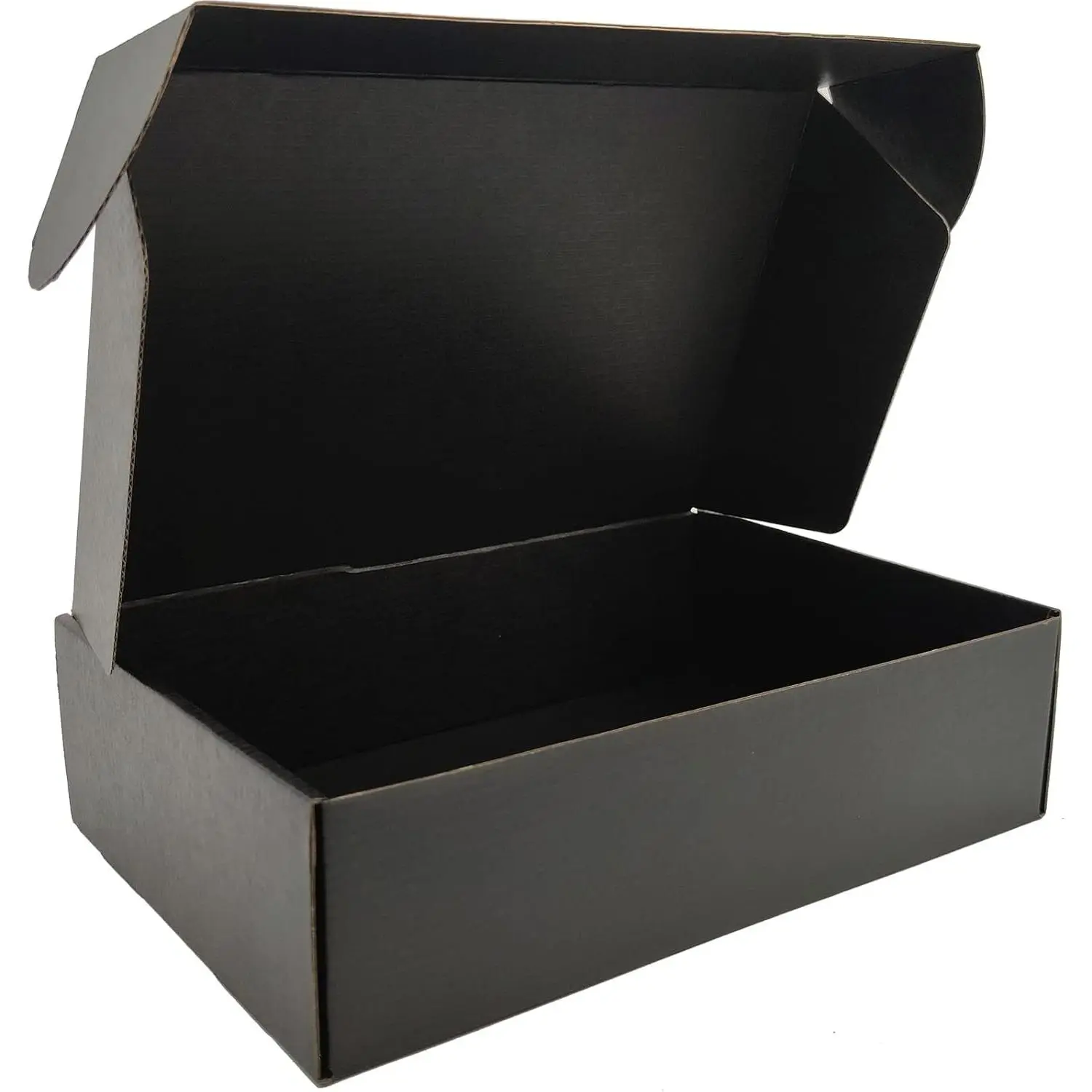 12x9x4 Shipping Boxes Black Mailer Corrugated Cardboard Box Set of 20 | for Packaging, Literature, Packing, Mailing, Storage, Small Business, Moving, Gift, Supplies, Quick Fold, Tab Locking