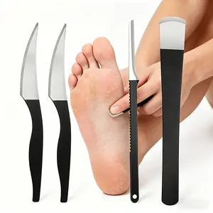 4-piece Set of Home Use Corns Calluses Special Foot Repair Knife, Heel Hard Dead Skin Foot Repair Knife, Home Beauty Foot Smooth Sole Tool, Daily Foot Repair Special Tool, Comes with A Travel Storage Box