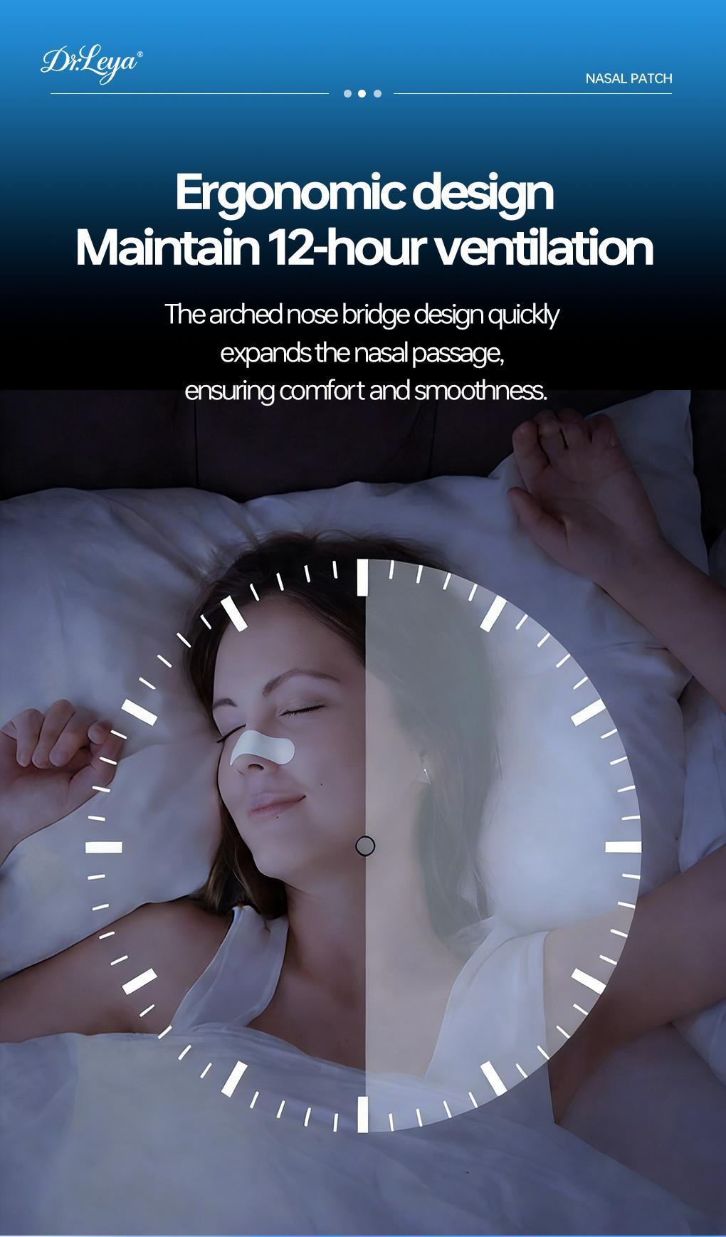 Nose strips, 6-pack. Ideal for sleep, exercise, and covering mouth and nose. Features long-lasting adhesive for yoga, fitness, and comfortable skincare. Suitable for outdoor activities.