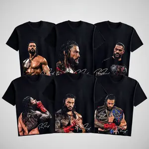 Roman Reigns Tribal Chief WWE Collection T-shirt, 100 Percent Cotton Casual WWE Streetwear Style T-shirt Roman Reigns T-shirt, WWE Fans Tee, Unisex Graphic Tee for Wrestling Fan, Sport Clothes, Vintage Casual Style Gift