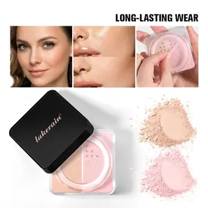 Dual Tone Loose Powder, Soft Focus Flawless Matte Finish, Brightening Skin Correction, Lightweight Long-Lasting Makeup, Smooth Loose Powder, Matte Finishing Powder