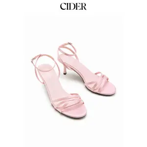 Cider ADJUSTABLE STRAP SLINGBACK KITTEN HEELS