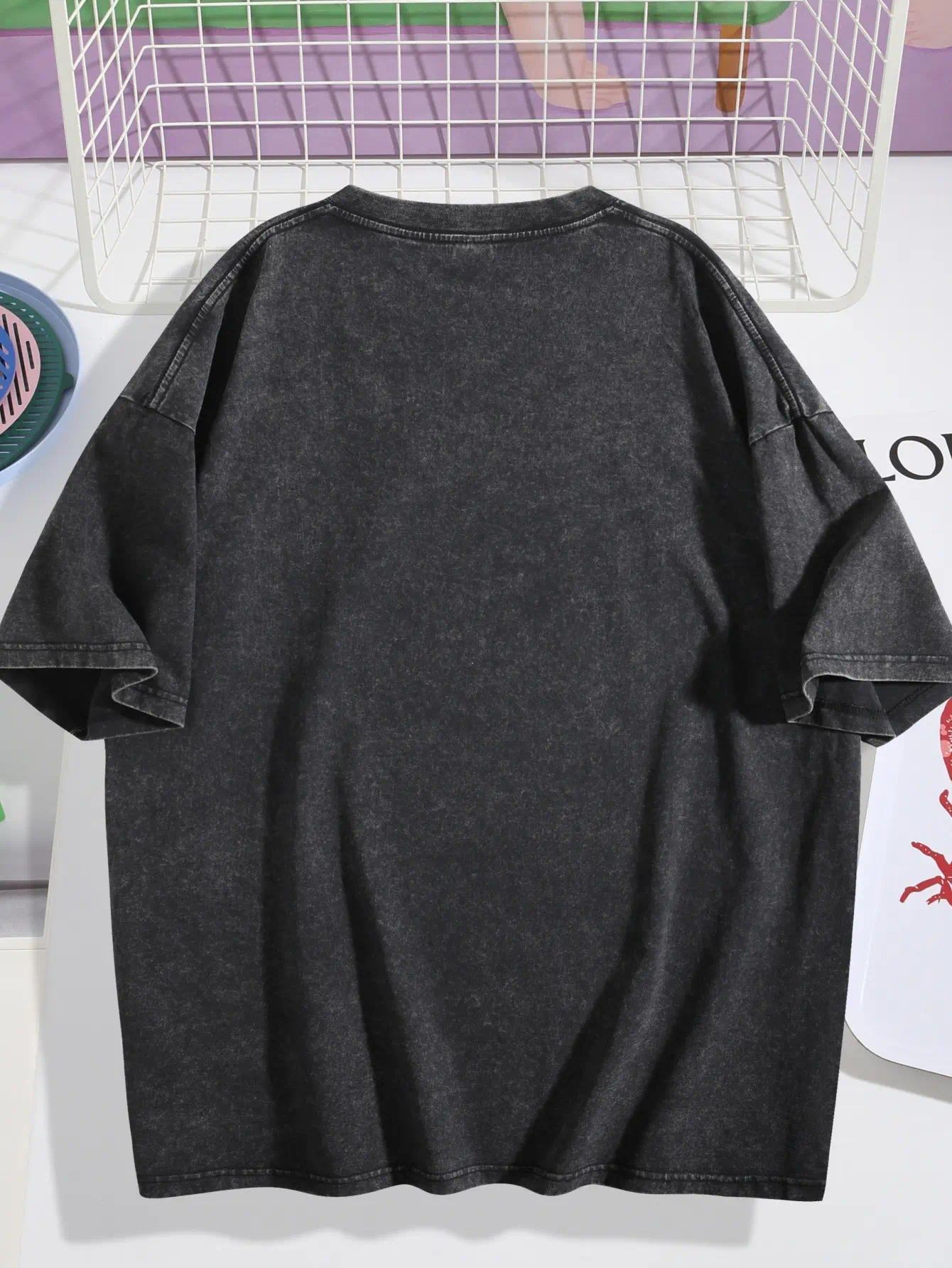 Jesus Loves You Oversized Tee – Washed Black Faithcore Shirt featuring Bold Bible Verse Graphic Back Print Spiritual Drop 2025 women's and men's tops TikTokShop Black Friday