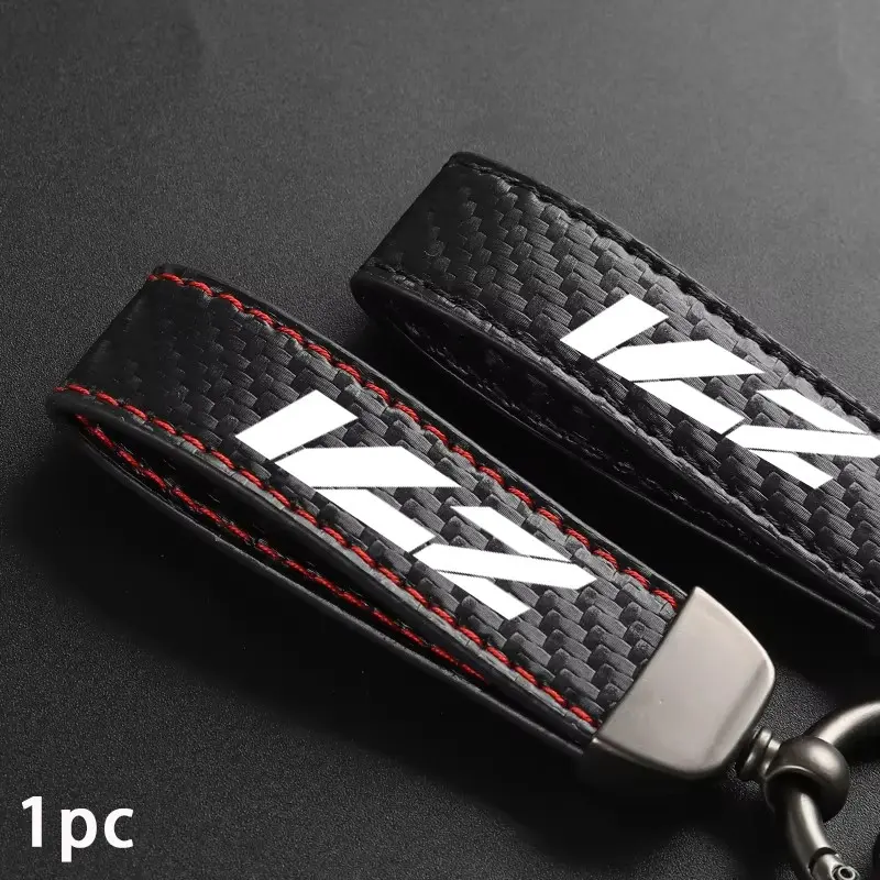 Chevrolet Z71 Car Keychain, Carbon Fiber Texture PU Leather, Metal Key Ring, Durable Wear-Resistant Scratch-Proof, Fashionable Car Accessories