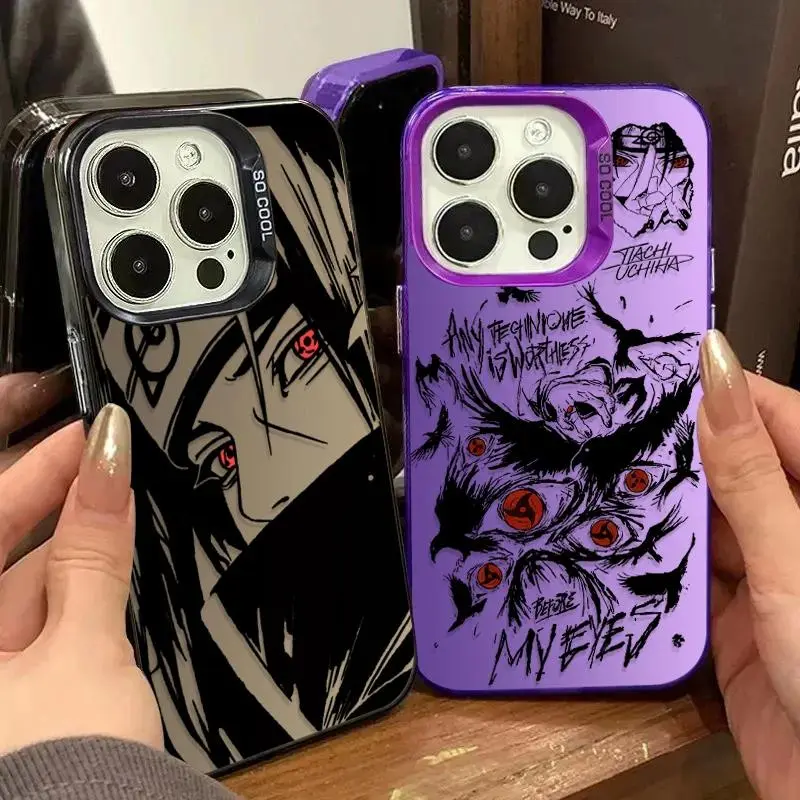 Anime N-aruto Uchiha Itachi SHARINGAN Case for iPhone 17 16 15 14 13 12 11 Pro ProMax Plus Air 4G Cover