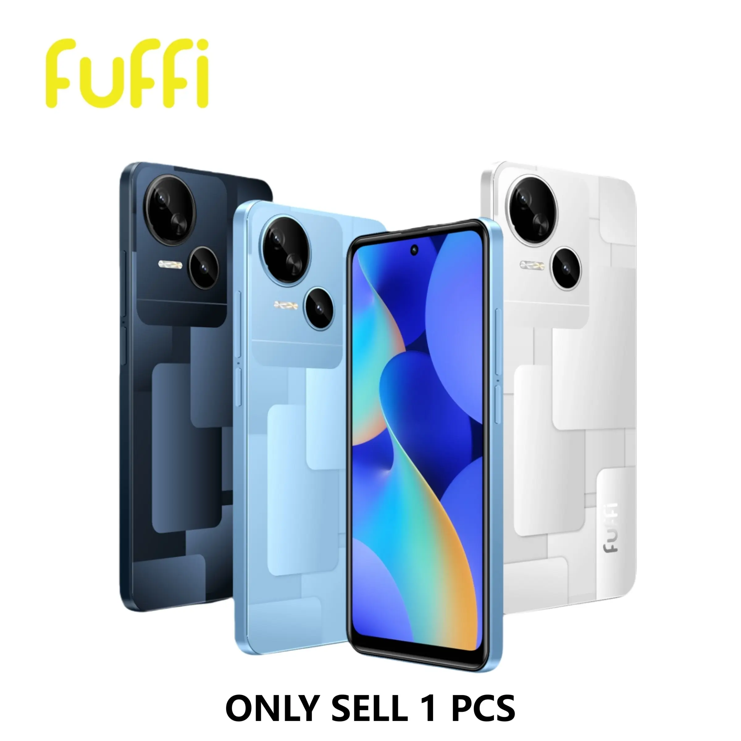 FUFFI Smartphone with 6.56-inch HD display, 4GB RAM, 32GB ROM, global 4G network, dual SIM standby, quad-core processor, 5MP + 13MP camera, 3100mAh battery, Android operating system