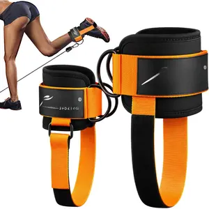 Ankle Strap for  Machine, Padded Ankle Straps for  Machine Kickbacks, Glute Workouts,  Extensions, Curls, Booty  Abductors Exercise, Adjustable Comfort Ankle Cuff for Gym