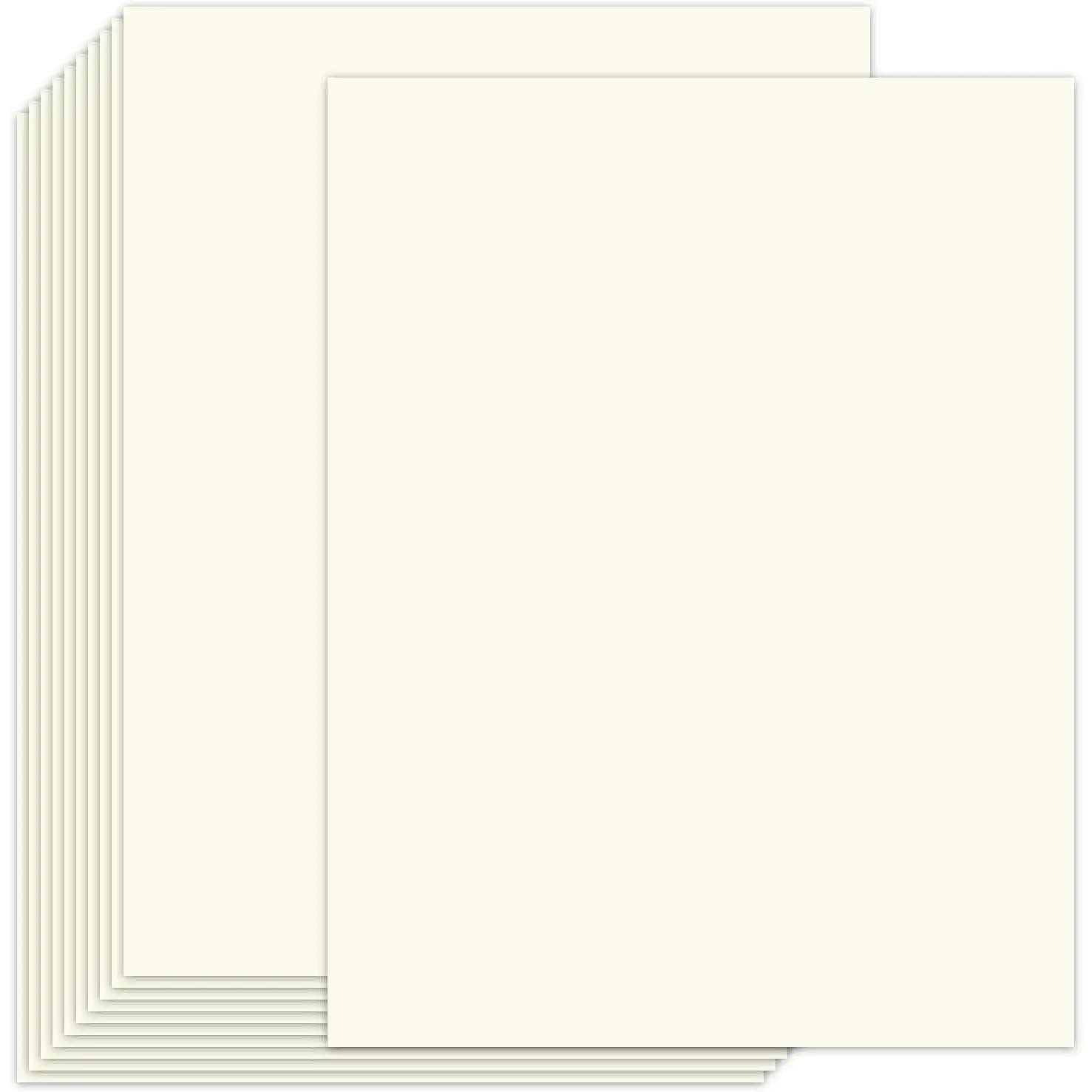 65lb Cream Cardstock - 100 Sheets, 8.5x11in Durable Craft Paper for Paper Crafting, Watercolor Painting, Corporate Events