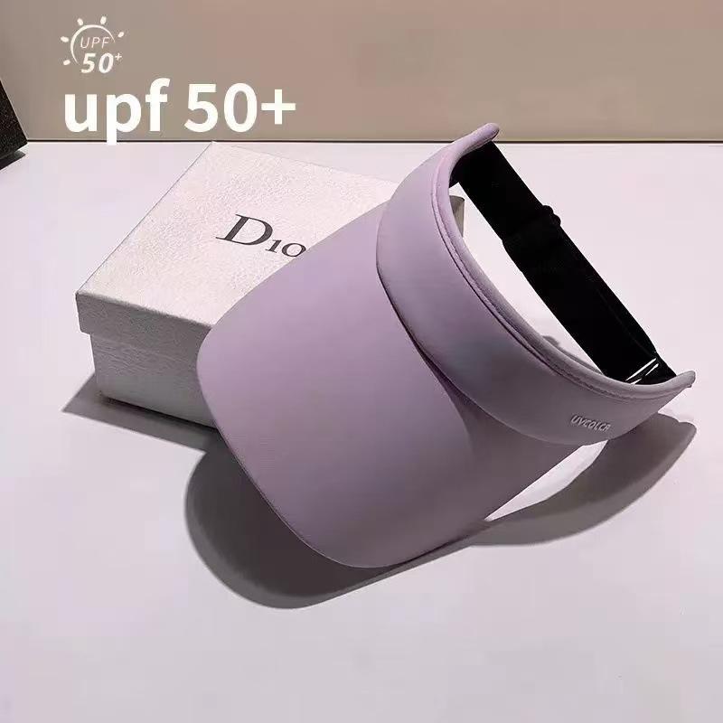 Sunscreen hat summer ice silk show face small UV protection sun hat running sports versatile empty top hat