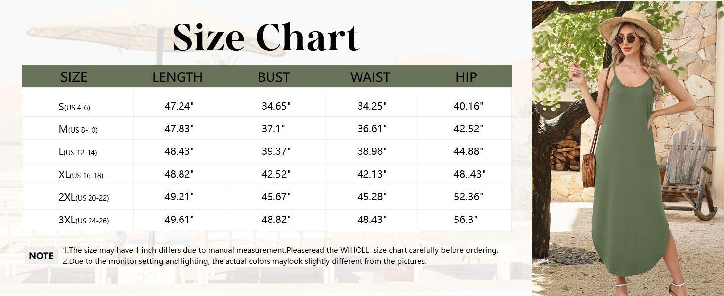 OFEEFAN Women's Maxi Dresses for Women Casual Long Summer Sun Dresses 2026 Spaghetti Strap Hawaiian Vacation Outfits for Women