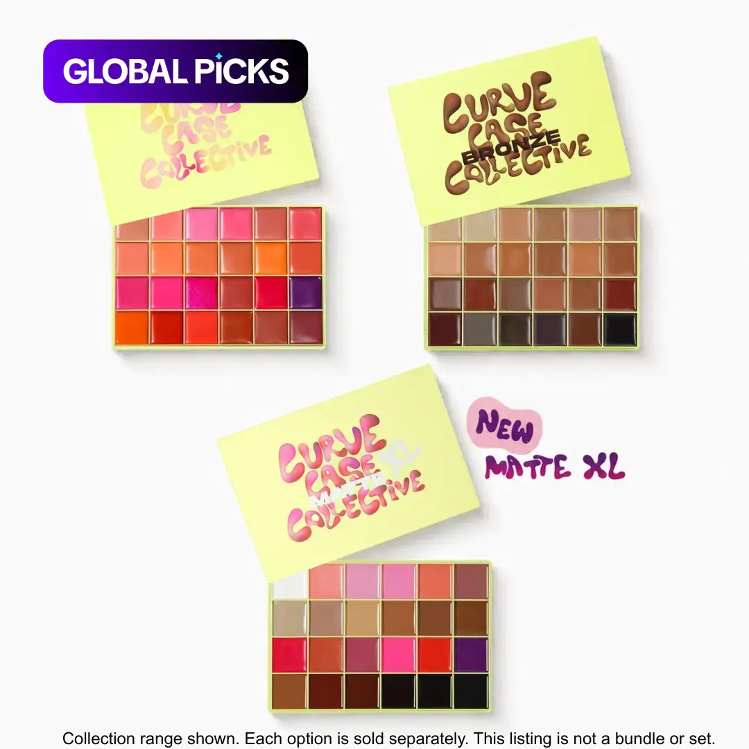 [Made By Mitchell] Curve Case Collective XL, 24-Shade All-in-One Cosmetic Cream Blush Palette, Cosmetics Products for Makeup, Soft, Sculpted, Glowy or Neon Looks #GLOBAL PICKS