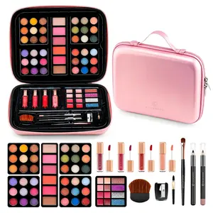 Color Nymph Makeup for Teens with Reusable Pink Handbag, All In One Girls Makeup Sets Makeup Kits for Girls Women with Eyeshadow Blushes Bronzer Highlighter Lipgloss
