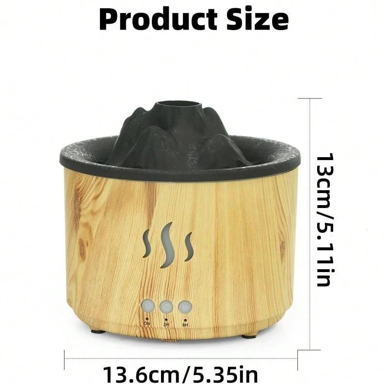 Flame Ring Humidifier Diffuser, Household Diffuser Humidifier, Cold Mist Aromatic Silent Evaporator, Volcanic Lava Humidifier, Suitable For Offices, Gyms, Bedrooms And Living Rooms