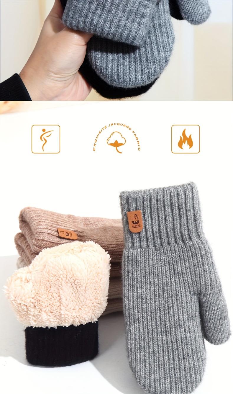 Gants d'hiver doublés en polaire adaptés pour 11 festivals, mignonnes mitaines en peluche à couverture complète, parfaites pour sortir Gants d'hiver doublés en polaire adaptés pour 11 festivals, mignonnes mitaines en peluche à couverture complète, parfaites pour sortir
