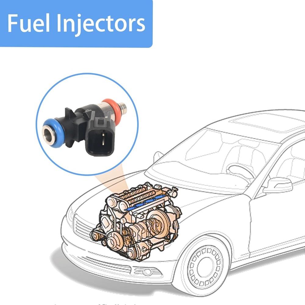 STANDARD GOODS Fuel Injectors 0280158233 Compatible With 2011-2017 Chrysler 200,300 Dodge Challenger,Charger Jeep Grand Cherokee,Wrangler Ram 1500,2500,3500 3.6L Replaces 05184085AC 4 Holes STANDARD GOODS Fuel Injectors 0280158233 Compatible With 2011-2017 Chrysler 200,300 Dodge Challenger,Charger Jeep Grand Cherokee,Wrangler Ram 1500,2500,3500 3.6L Replaces 05184085AC 4 Holes